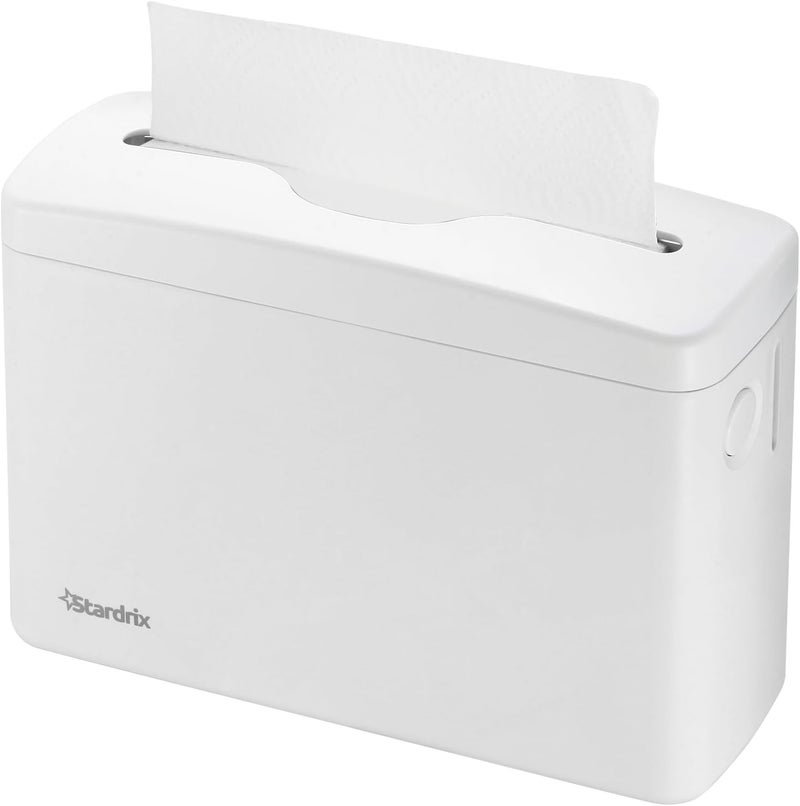 stardrix Countertop Paper Towel Dispenser, White Hand Towel Holder for Multifold/C-Fold/Z-Fold Towels, Single Sheet Dispensing, Non-Slip Base, Compact Design for Kitchen, Bathroom, or Commercial Use - Image 1